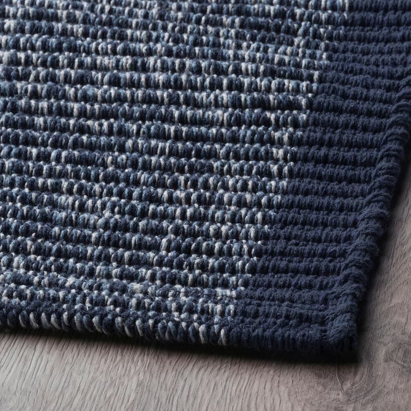 IDROTTSPLATS — Плоский тканый ковер, синий