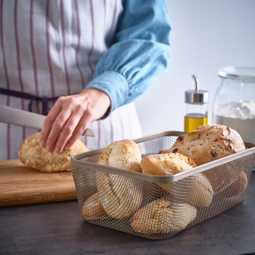 IKEA 365+ — Корзина для продуктов, металлическая/светло-бежевая