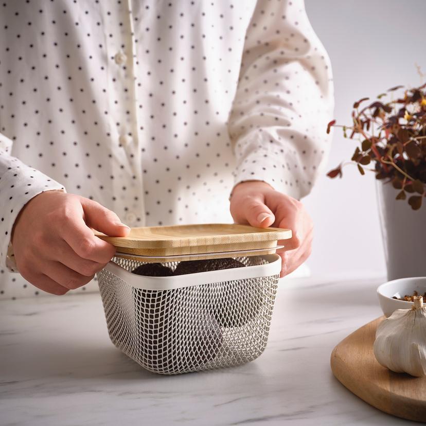 IKEA 365+ — Корзина для продуктов с крышкой, 15x15x11 см