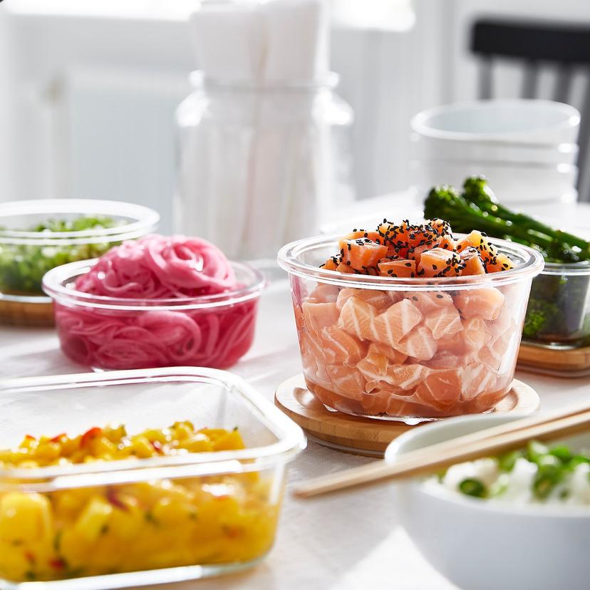 IKEA 365+ — контейнер для продуктов, круглой формы/стекло, 600 мл