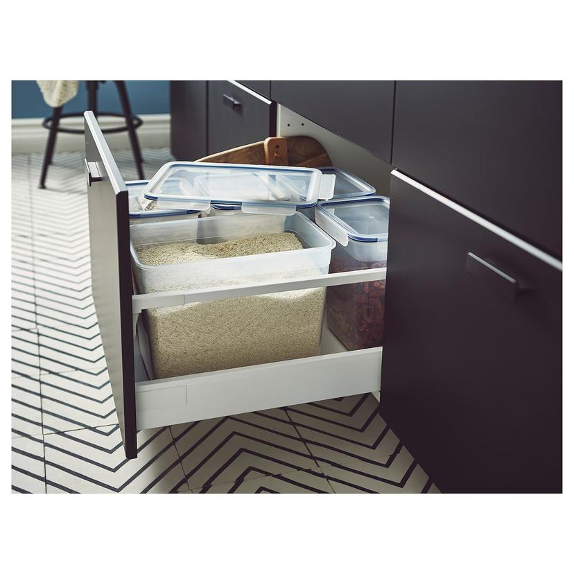 IKEA 365+ — контейнер для продуктов с крышкой, прямоугольн формы/пластик, 10.6 л