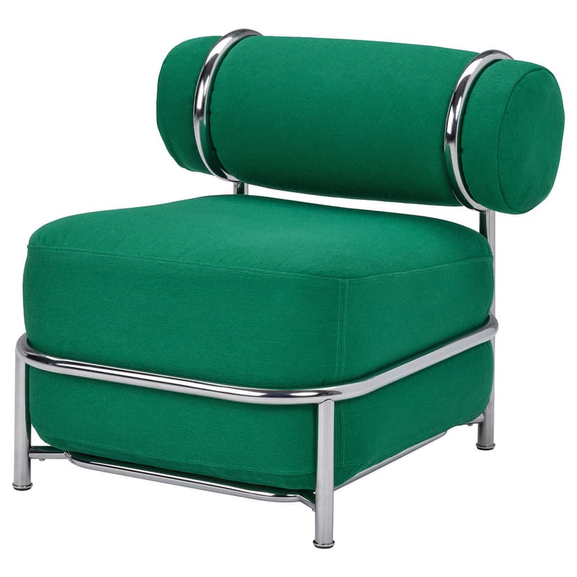 IKEA PS 2026 — Fotel, nadmuchiwane siedzisko/oparcie/Knäbäck jaskrawozielony,