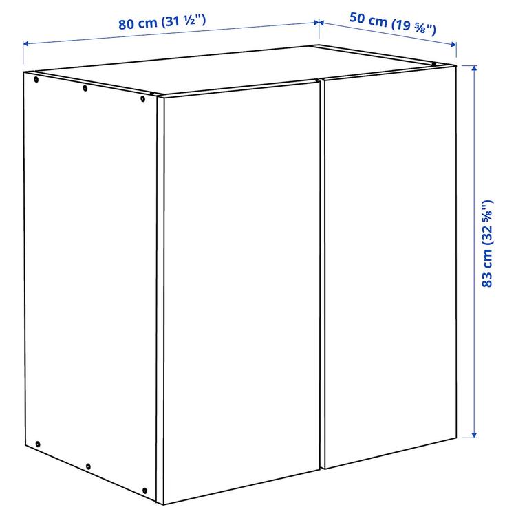 шкаф, сосна, 80x50x83 см dimensions