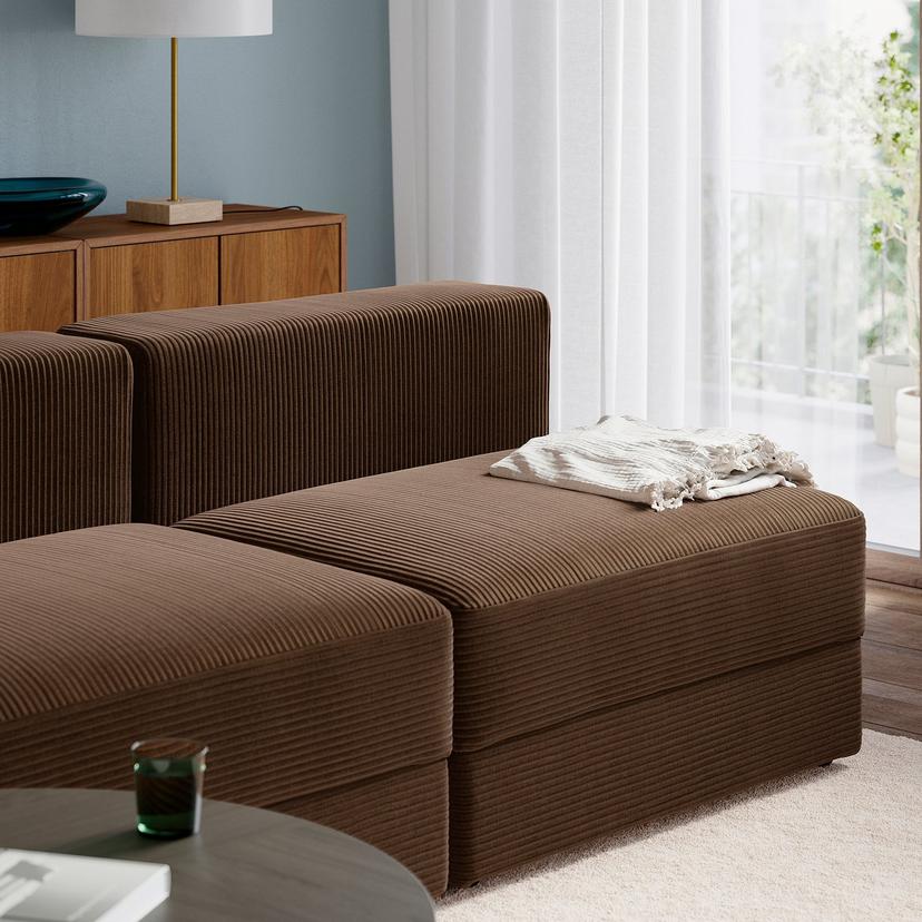 JÄTTEBO — 4,5 osobowa sofa modułowa, Samsala ciemnobrązowy,