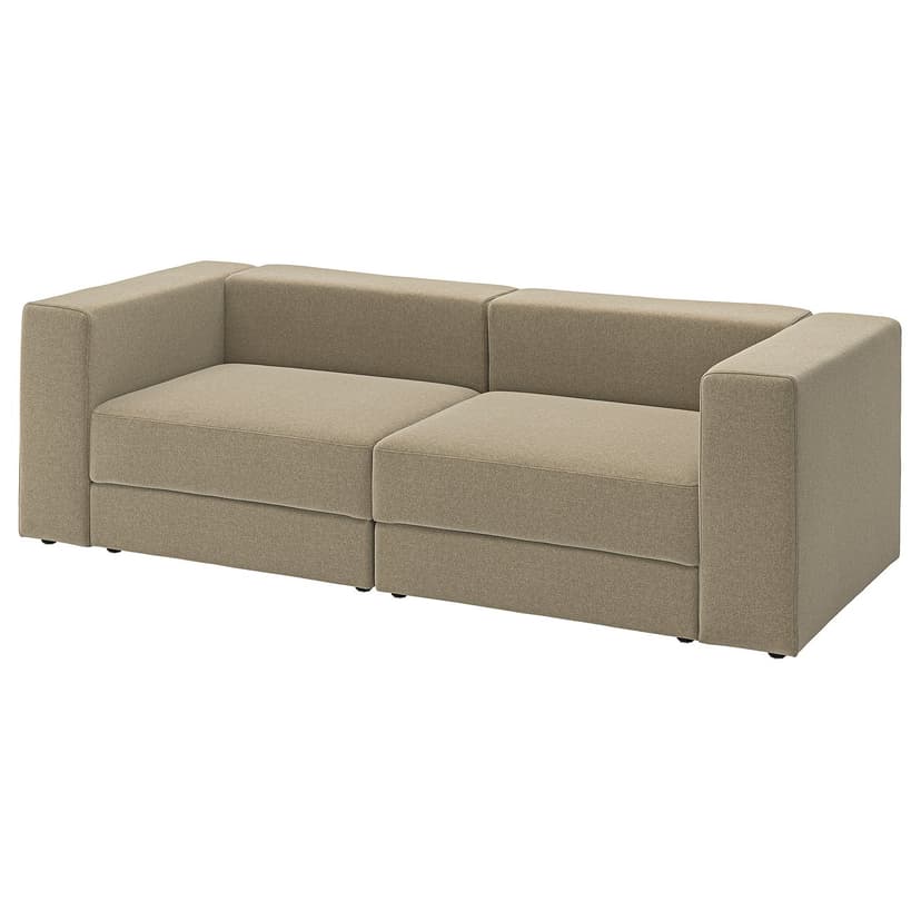 JÄTTEBO — Sofa modułowa, 3-osobowa, Johanneshov brązowobeżowy,