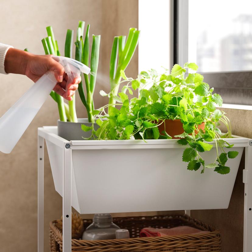 JOSTEIN — контейнер, белый/д/дома/улицы, 40x40x15 см