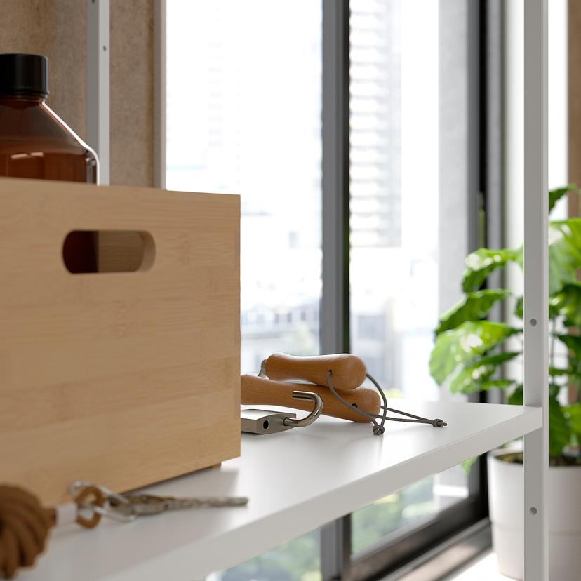 JOSTEIN — стеллаж с дверцами, д/дома/улицы/белый, 61x44x180 см