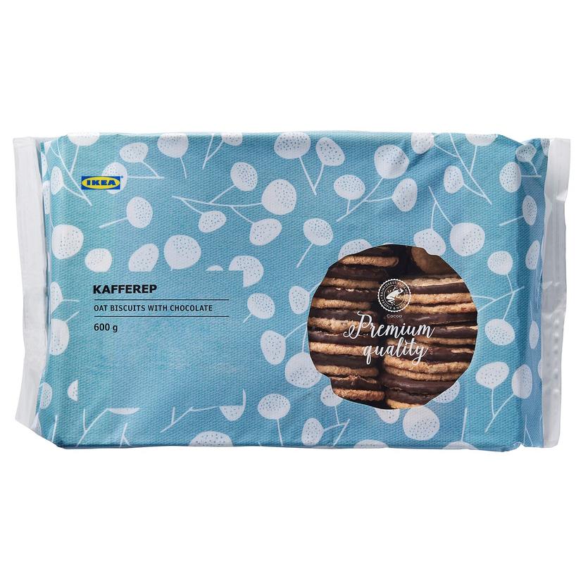 KAFFEREP — овсяное печенье, с шоколадом Cертифицировано Rainforest Alliance, 600 гр