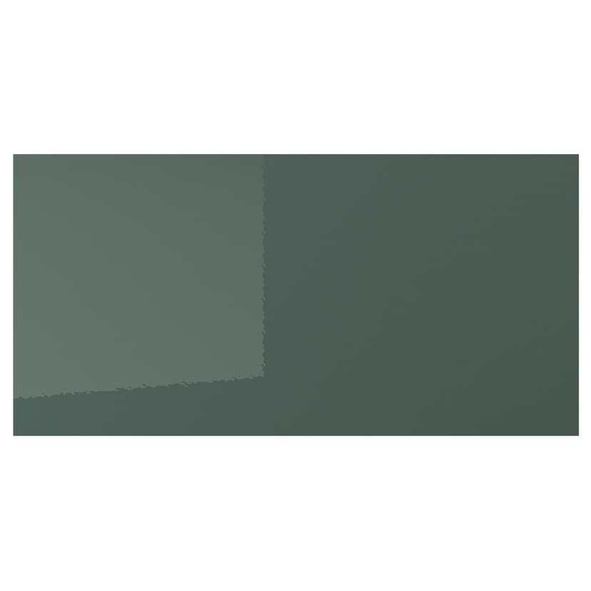 KALLARP — Front szuflady, połysk ciemny szarozielony,