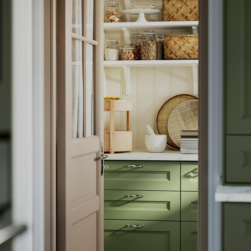 KANELMOTT — корзина для овощей/фруктов, 2 шт., бамбук