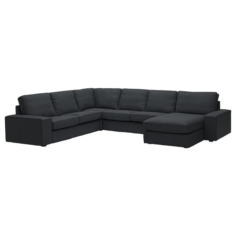 KIVIK — Narożna sofa 5o z szezl, Tresund antracyt,