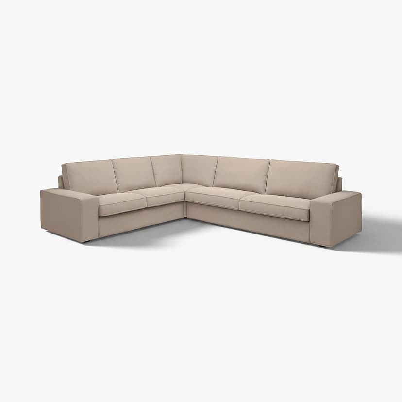 KIVIK — Sofa narożna 5-osobowa, Tallmyra beżowy,