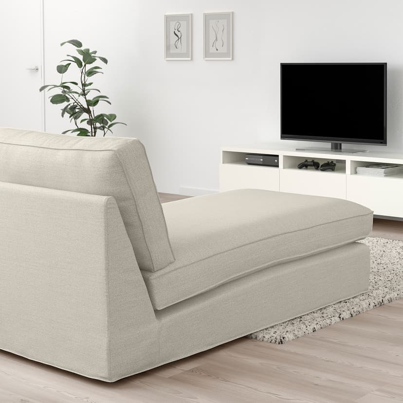 KIVIK — Szezlong, Gunnared beżowy,