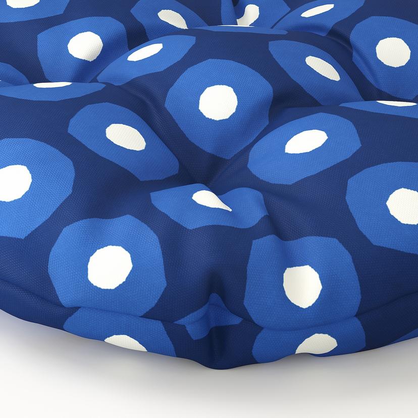 KLÖSAN — подушка на садовый стул, темно-синий, 35 см