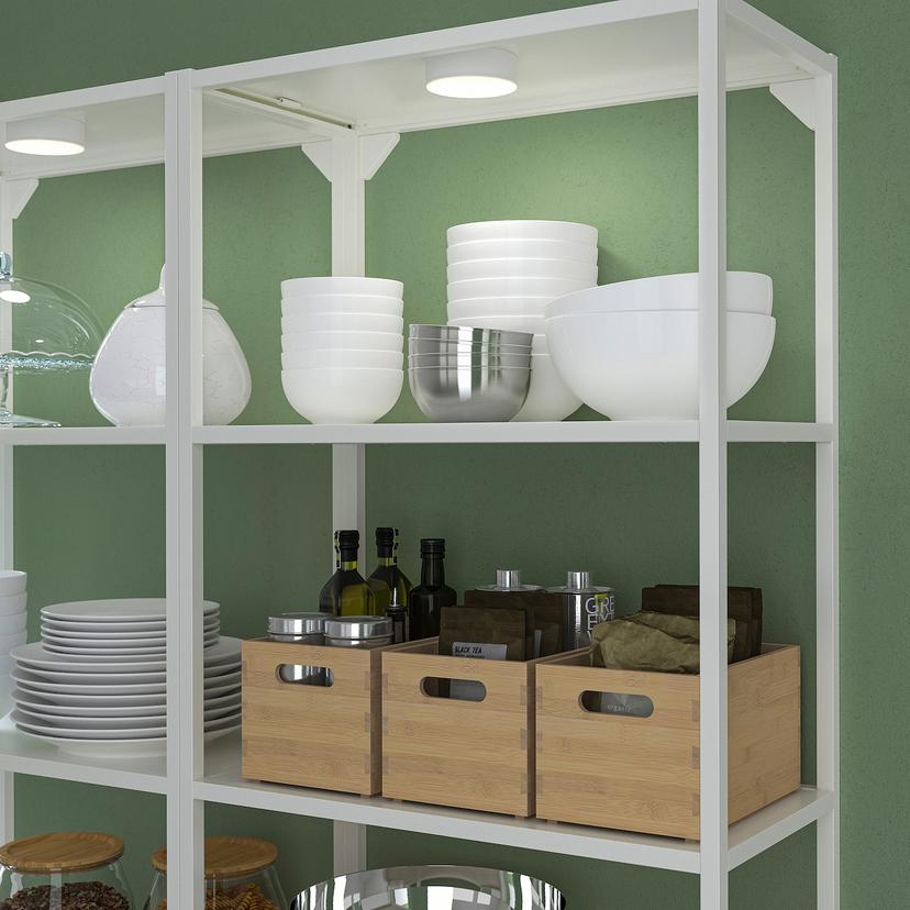 KÖLVATTEN — софит светодиодный, белый/с батарейным питанием