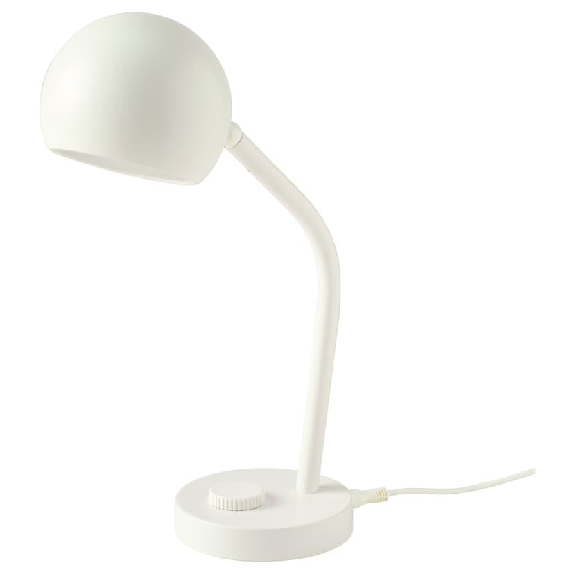 KORVSNÖRE — Lampka na biurko LED, można przyciemniać/biały,