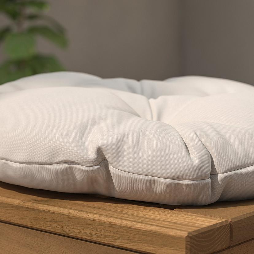 KUDDARNA — Подушка для садового стула, светло-серо-бежевая.