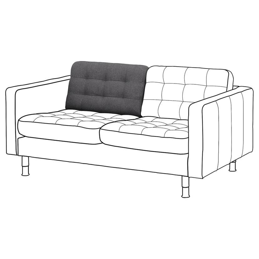 LANDSKRONA — Poducha oparcia sofa 2 os,