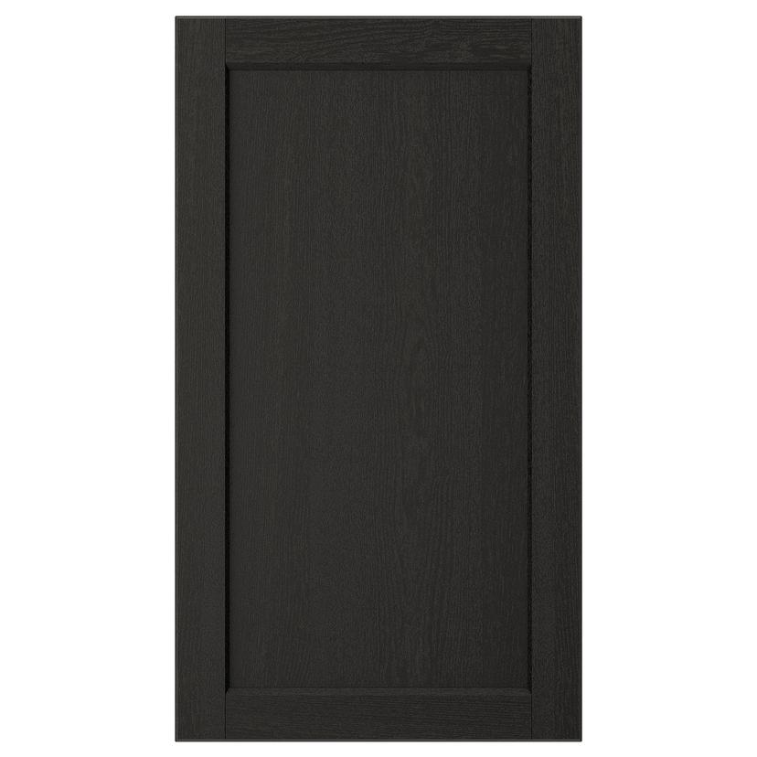 LERHYTTAN — фронт панель для посудом машины, черная морилка, 45x80 см