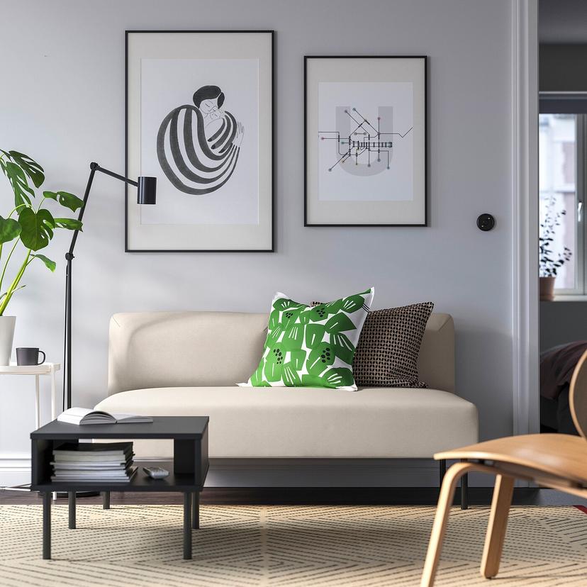 LILLEHEM — 2-местный модуль, Vissle/бежевый металлический