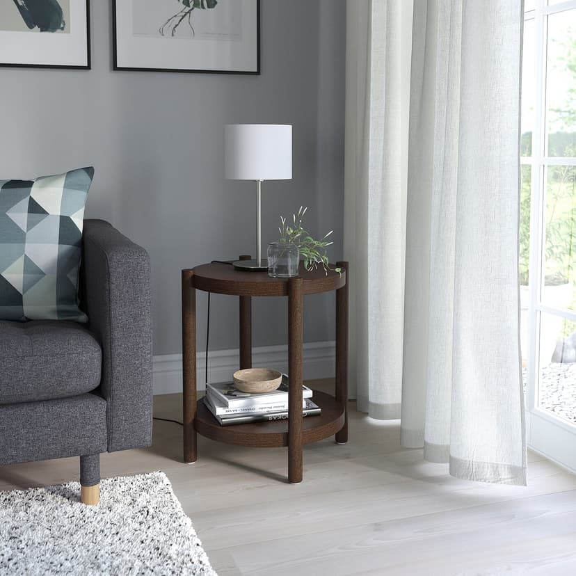 LISTERBY — Стол, шпон из темно-коричневого бука