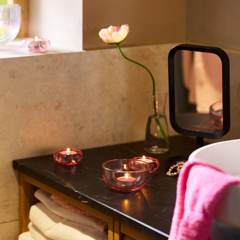 LOTSFÅGEL — Świeczka pachnąca, Arbuz jaskraworóżowy,