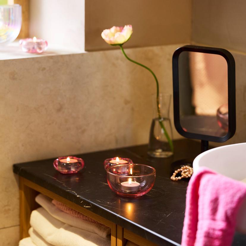 LOTSFÅGEL — Świeczka pachnąca, czerwone owoce jagodowe jasnoróżowy,