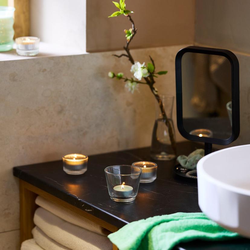 LOTSFÅGEL — Świeczka pachnąca, Jabłko jasnozielony,