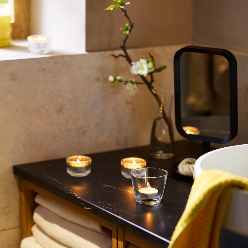 LOTSFÅGEL — Świeczka pachnąca, kwiaty cytrusowe jasnożółty,