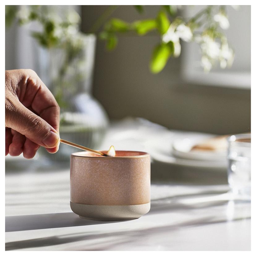 LUGNARE — ароматическая свеча в банке, Жасмин/розовый, 25 ч