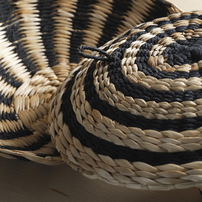 MÄVINN — Dekoracja ścienna, zest. 2 szt., włókno bananowca wykonano ręcznie,