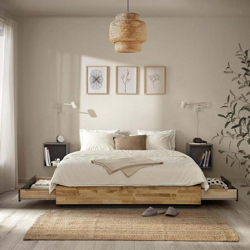 MANDAL — Каркас кровати с местом для хранения, 140x200 см