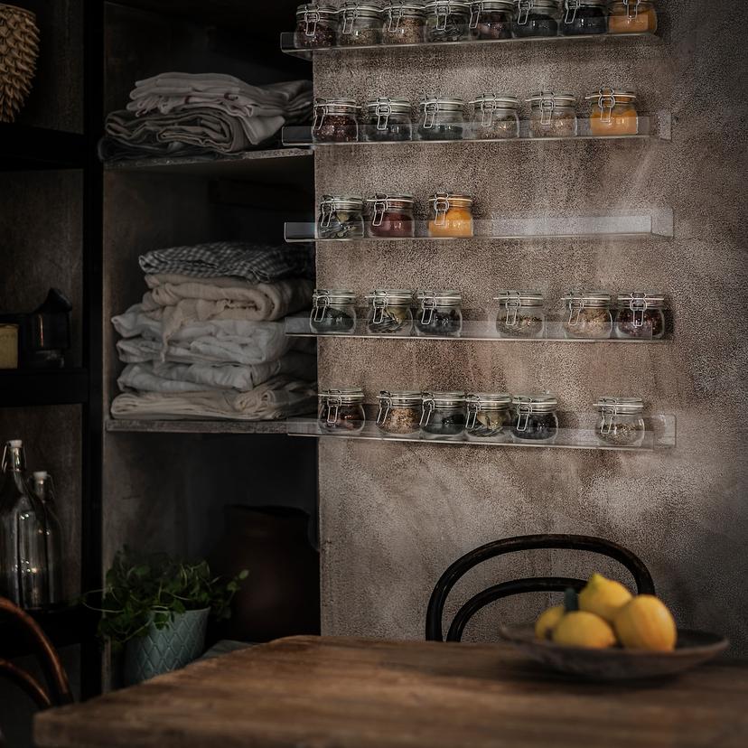 MELLÖSA — полка для картин, прозрачный, 60 см