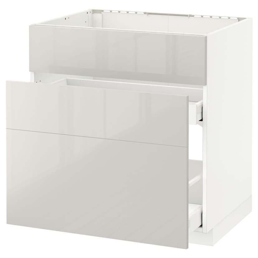 METOD / MAXIMERA — напольн шк п-мойку+3фрнт пнл/2ящ, 80x60 см