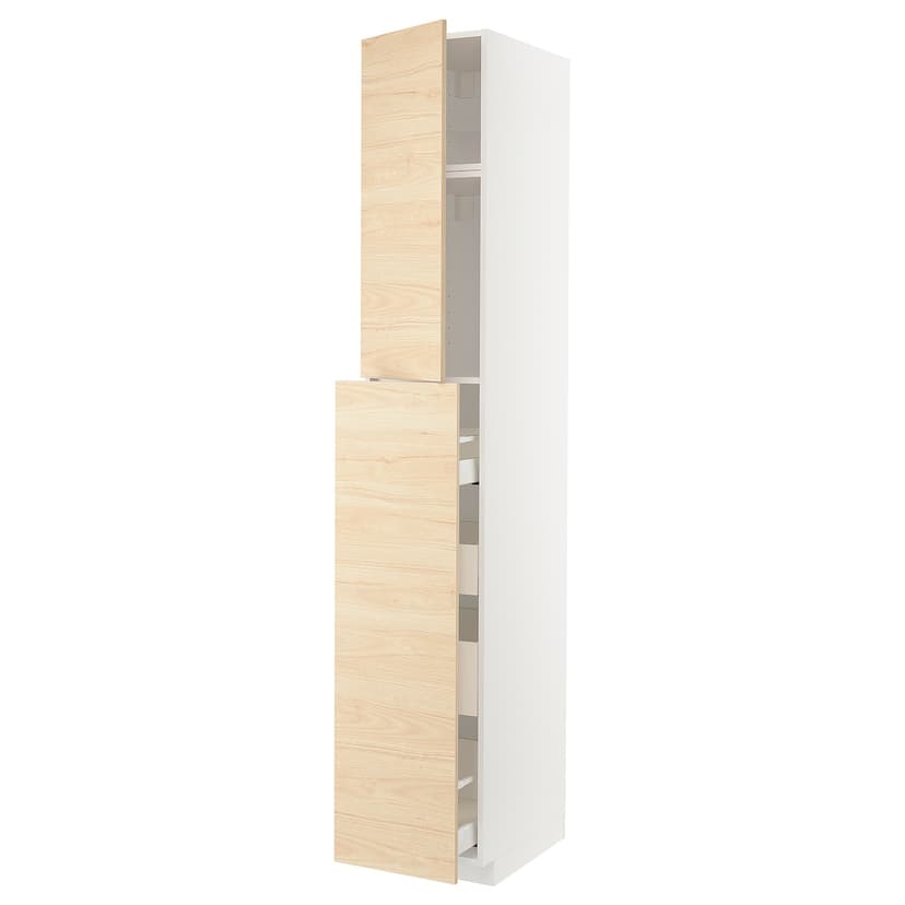 METOD / MAXIMERA — высокий шкаф/выдвижн секция/1дв/4ящ, 40x60x240 см