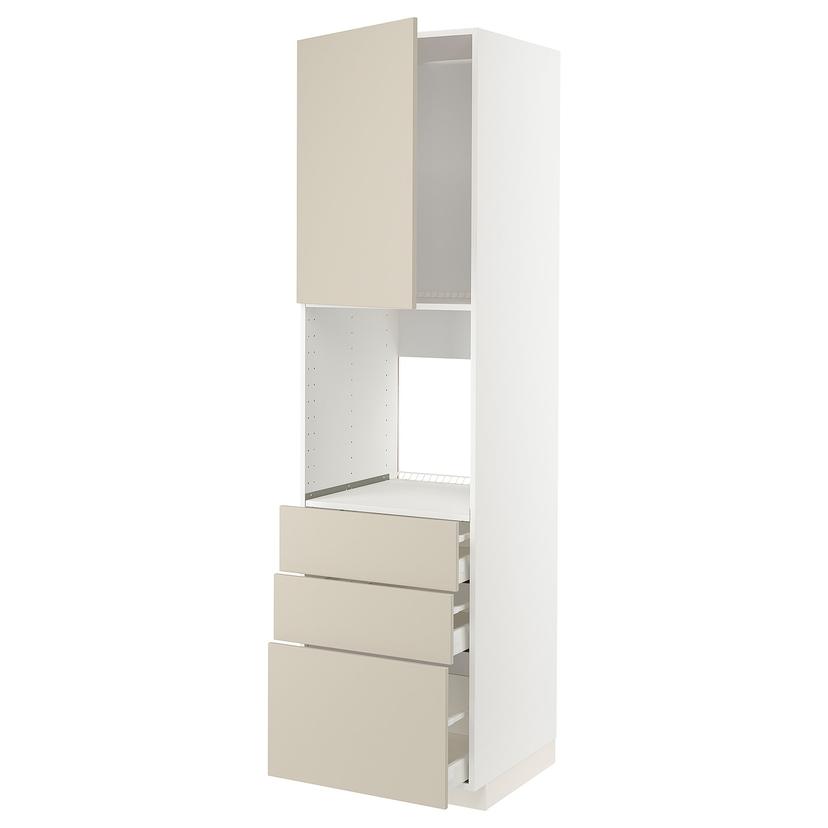 METOD / MAXIMERA — высокий шкаф д/духовки/дверь/3ящика