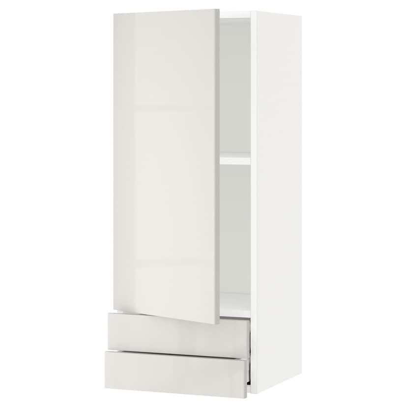 METOD / MAXIMERA — навесной шкаф с дверцей/2 ящика, 40x100 см