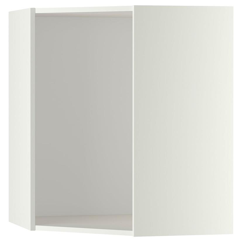 METOD — каркас навесного углового шкафа, белый, 68x68x80 см