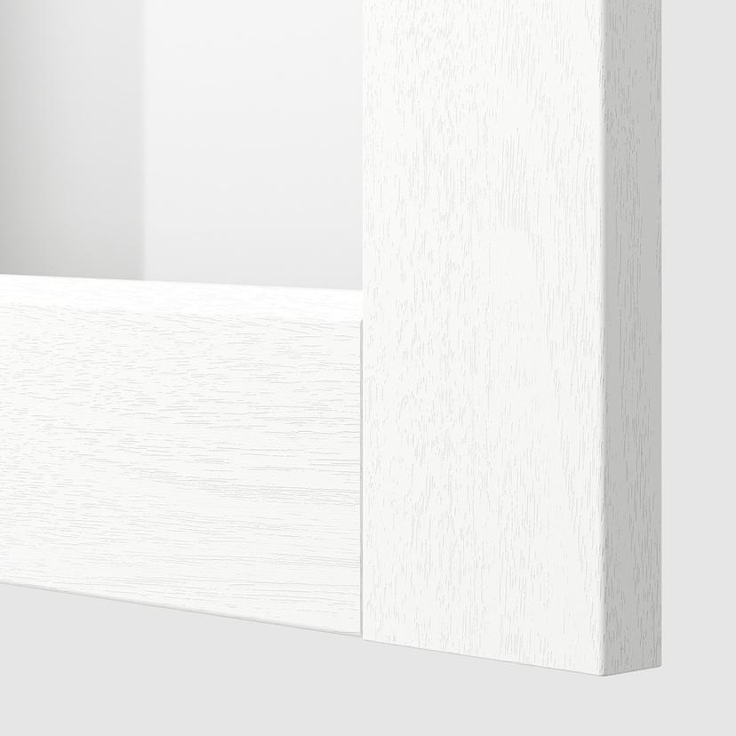 METOD — навесной шкаф/полки/стеклян дверца, 30x80 см