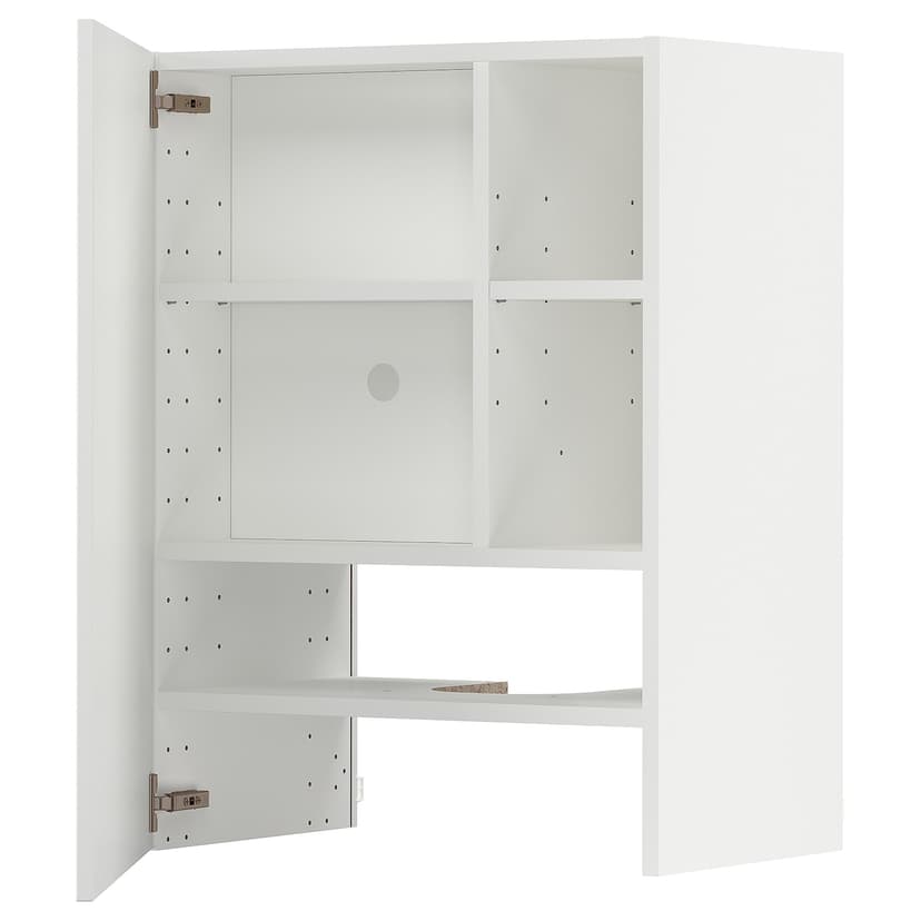 METOD — навесной шкаф д/вытяжки/полка/дверь, белый/Stensund белый, 60x80 см