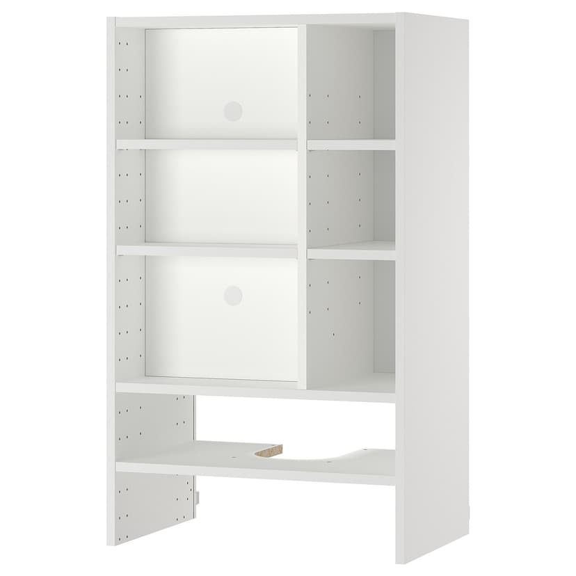 METOD — навесной шкаф д/встроенной вытяжки, белый, 60x37x100 см