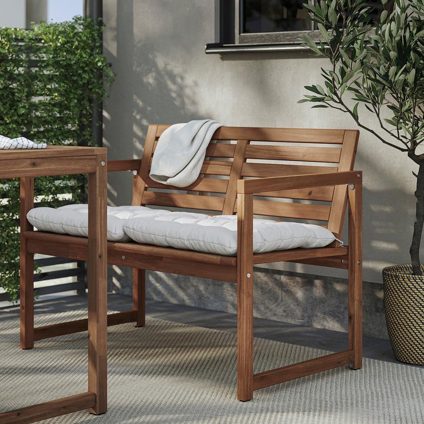 NÄMMARÖ — скамья со спинкой и подушками