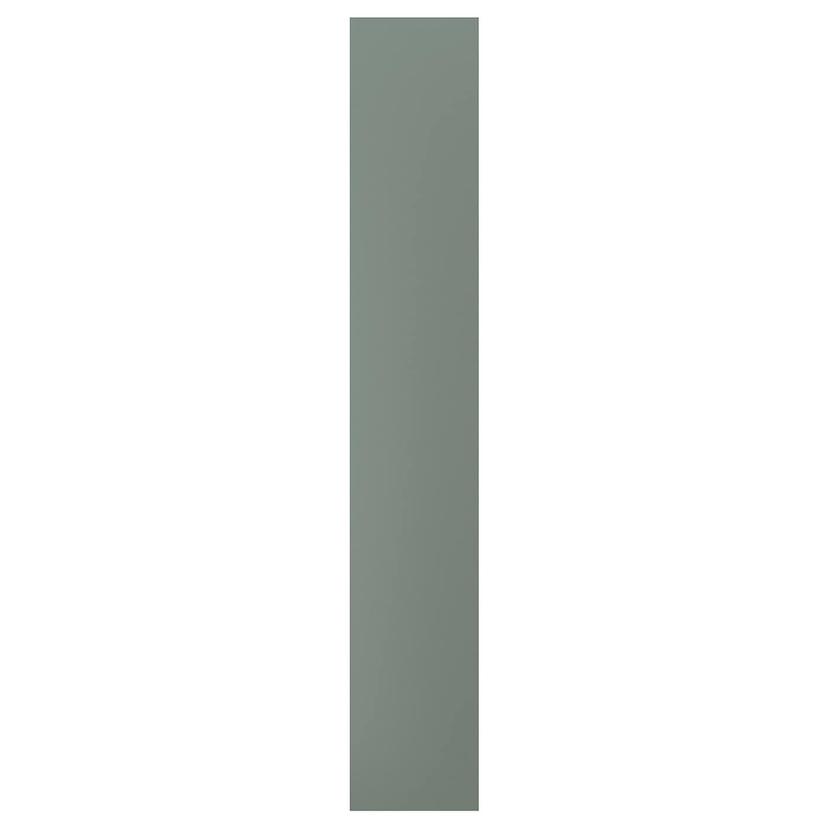 NICKEBO — накладная панель, матовая поверхность серо-зеленый, 39x240 см