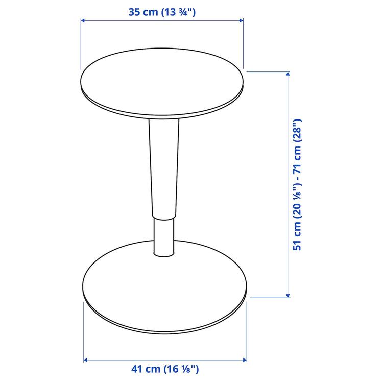 высокий табурет, бежевый/Vissle темно-серый dimensions