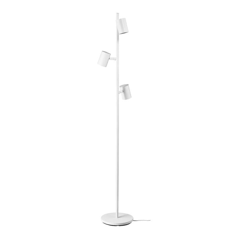 NYMÅNE — Светильник напольный с 3 лампами, белый
