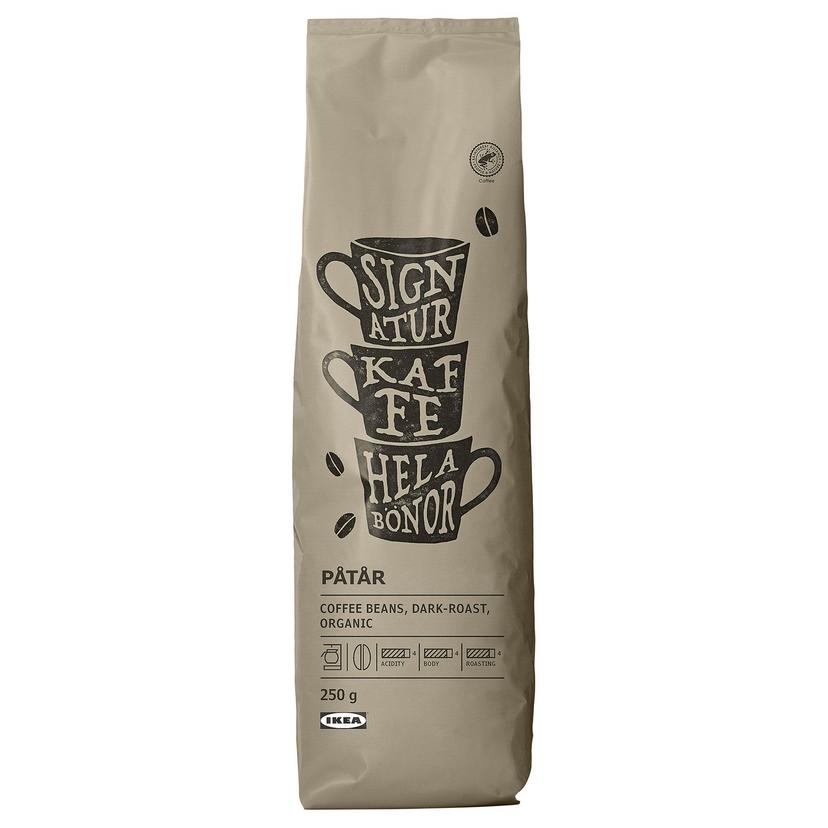 PÅTÅR — кофе в зернах, сильная обжарка ./Cертифицировано Rainforest Alliance, 250 гр