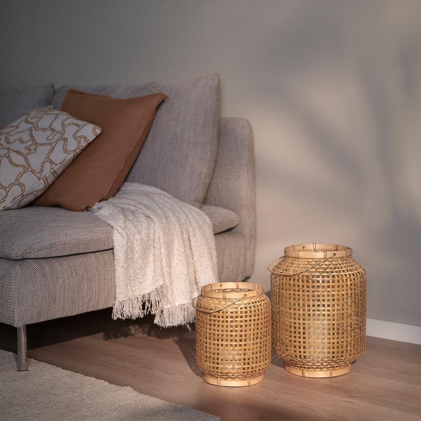 PÅVEFINK — Столбовой фонарь для свечей, бамбуковый