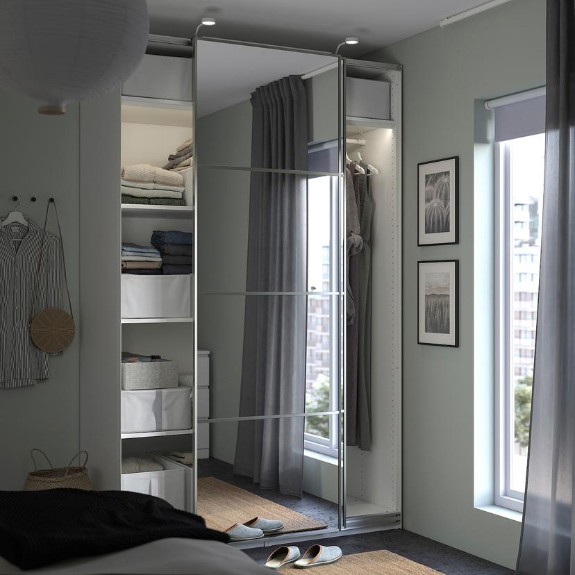 PAX / AULI — гардероб с раздвижными дверьми