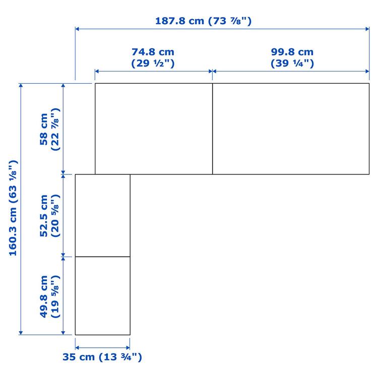гардероб угловой, под беленый дуб, 160/188x201 см dimensions