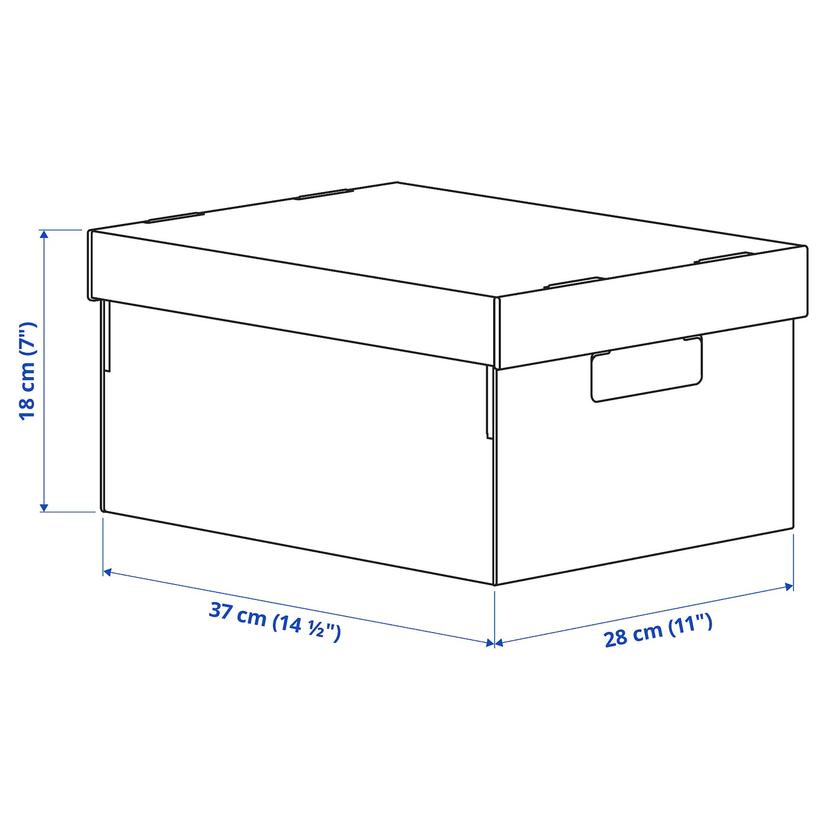 PINGLA — Коробка с крышкой, чёрный/натуральный